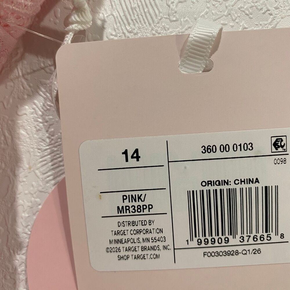 LoveShackFancy for Target Girls Pink Ruffle Dress NWT Size 14 - Picture 6 of 6